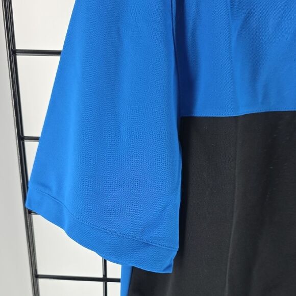 Nike Golf Men's Two-Tone Blue and Black Polo NEW Size M Dri-Fit - Picture 6 of 7